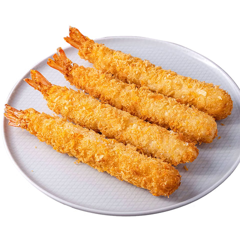 Aquablue, Torpedo Shrimp, Breaded Peeled & Deveined, Tail-on