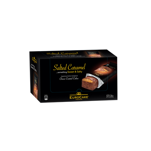 Eurocake Premium, Salted Caramel Choco Coated Cake (Full Pack)