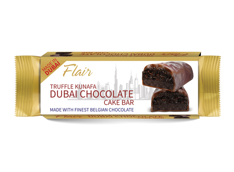 Flair, Truffle Kunafa Dubai Chocolate Cake Bar (Full Pack)