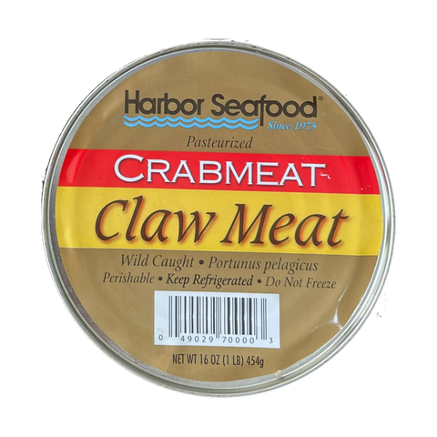 Harbor Seafood, Wild Pasteurized Fresh Crab, Claw Meat Yellow