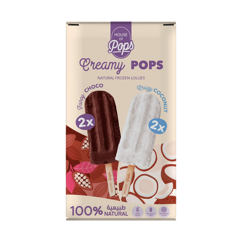 House of Pops, Creamy Pops (Multipack - 4 Popsicles)