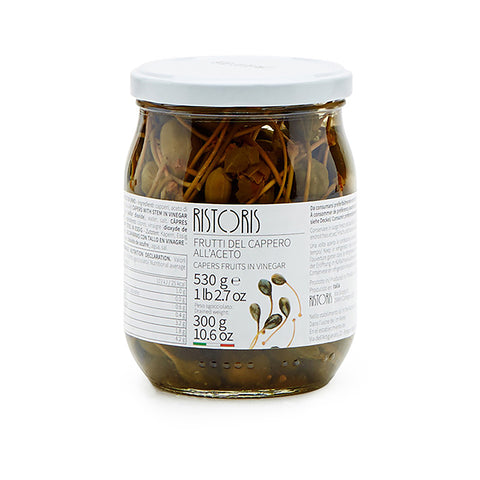 Ristoris, Caper Fruits In Vinegar Glass Jar