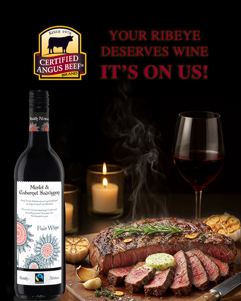 Get a Free Bottle of Wine With Every 500g Ribeye! 🥩🍷