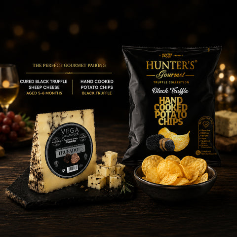 FIFA World Cup 2026 - Manchego Truffle Cheese & Hunter’s Gourmet, Black Truffle Pouch