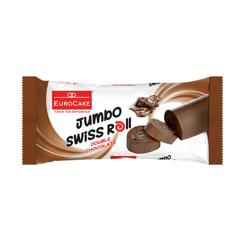 Eurocake, Jumbo Swiss Roll, Double Chocolate (Full Pack)