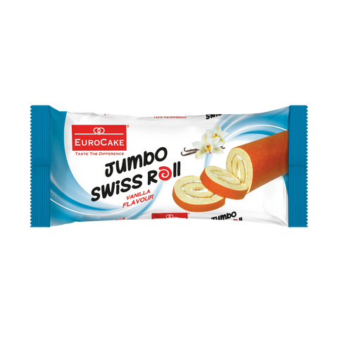 Eurocake, Jumbo Swiss Roll, Vanilla (Full Pack)