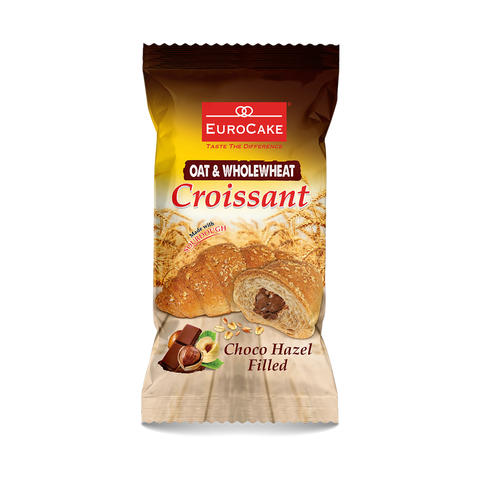 Eurocake, Oat & Wholewheat Chocolate Croissant (Full Pack)