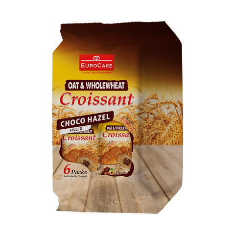 Eurocake, Oat & Wholewheat Chocolate Croissant (Full Pack)