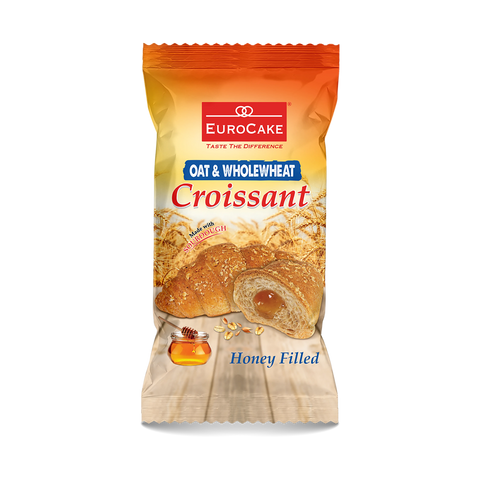 Eurocake, Oat & Wholewheat Honey Croissant (Full Pack)