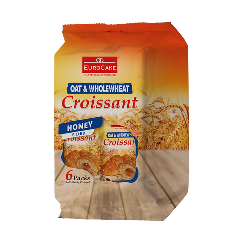 Eurocake, Oat & Wholewheat Honey Croissant (Full Pack)