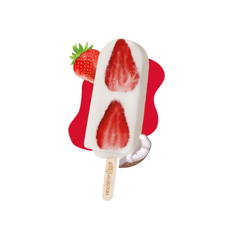 House of Pops, Royal Collection, Coconut Strawberry Multipack (3x80 mL)