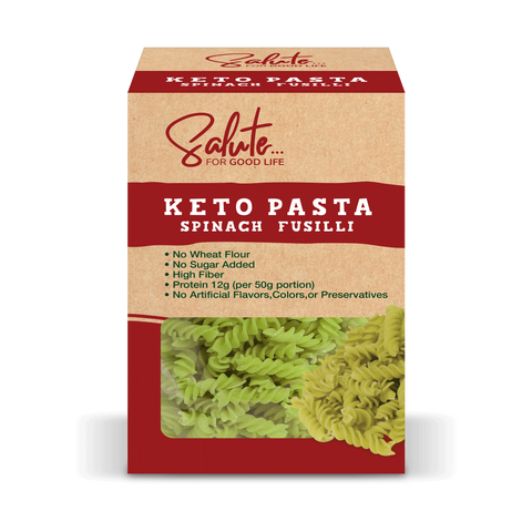 Salute, Keto Spinach Pasta