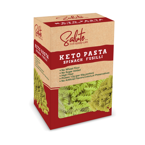 Salute, Keto Spinach Pasta