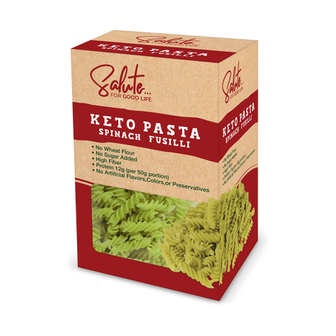 Salute, Keto Spinach Pasta